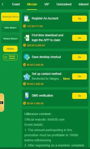 BET939 Game APK latest version download now and start earning.